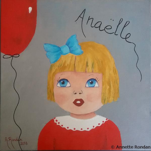 Annette Rondan artiste et créateur de Anaëlle (Galerie Peintures - Huiles sur toile - Sujets enfants)