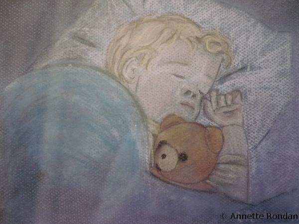 Annette Rondan artiste et créateur de Bébé cadum (Galerie Peintures - Pastels - Personnages)