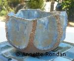 Annette Rondan créateur de poteries de décoration faites à la main