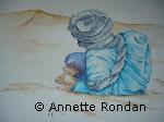 Annette Rondan peintre célèbre pour ses Aquarellesconnue pour ses Personnages