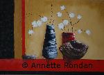Annette Rondan peintre artiste français de Huiles sur toilereconnue pour ses Scènes et natures mortes