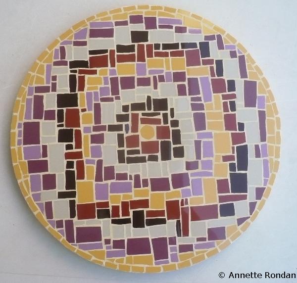Annette Rondan artiste et créateur de dessous de plat (Mosaïques - Plateaux)