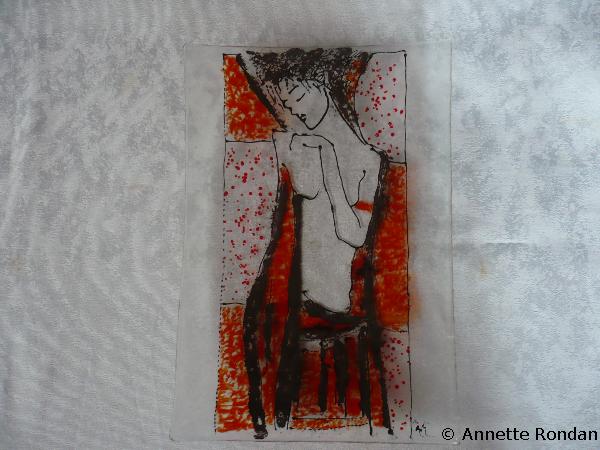 Annette Rondan artiste et créateur de FUSING parchemin de mon coeur (Autres créations - Fusing)