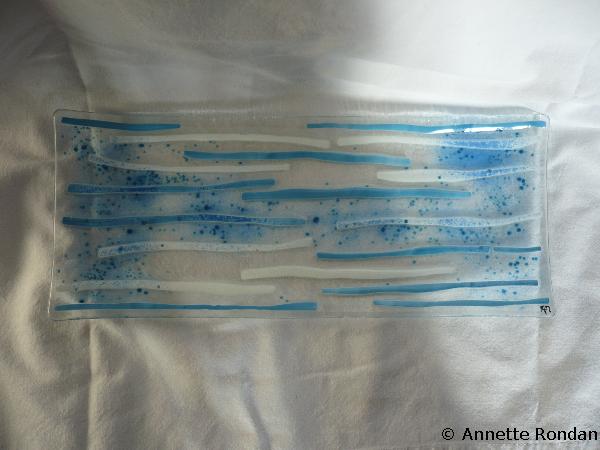 Annette Rondan artiste et créateur de FUSING Voile bleu (Autres créations - Fusing)