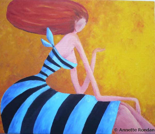 Annette Rondan artiste et créateur de Gazelle (Galerie Peintures - Huiles sur toile - Abstrait)