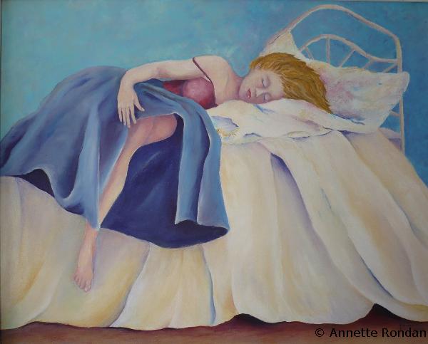 Annette Rondan artiste et créateur de Jusqu'au bout de mes rêves (Galerie Peintures - Huiles sur toile - Personnages)