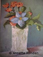Annette Rondan peintre célèbre pour ses Huiles sur toileexperte en Fleurs