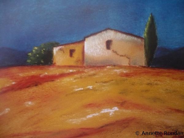 Annette Rondan artiste et créateur de Mas provençal (Galerie Peintures - Pastels - Paysages)