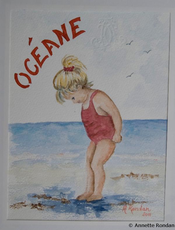 Annette Rondan artiste et créateur de Océane (Galerie Peintures - Aquarelles - Sujets enfants)