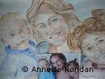 Annette Rondan peintre artiste français de Aquarellesexperte en Portraits