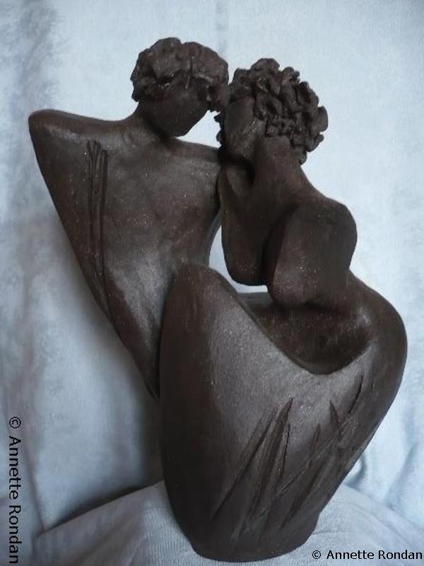 Annette Rondan artiste et créateur de Pour une amourette (Sculptures - Couples)