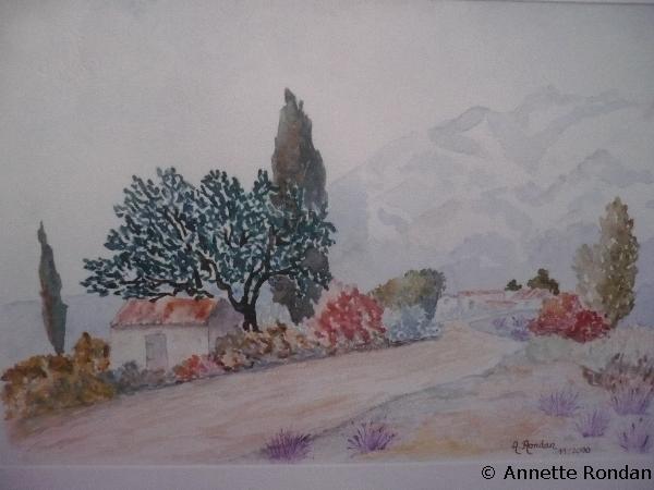 Annette Rondan artiste et créateur de Senteur provençale (Galerie Peintures - Aquarelles - Paysages)