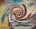 Annette Rondan peintre reconnue pour ses Huiles sur toileexperte en Abstrait