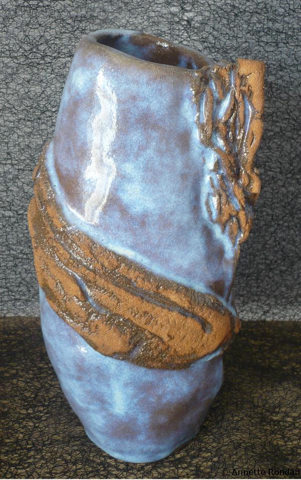 Annette Rondan artiste et créateur de Vase arc en ciel (Poteries - Décoration)