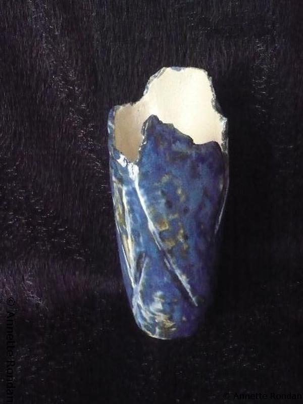 Annette Rondan artiste et créateur de Vase déchiqueté (Poteries - Décoration)