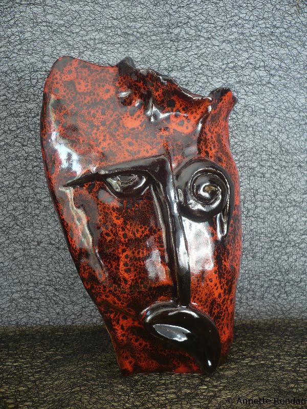 Annette Rondan artiste et créateur de Vase masque (Poteries - Décoration)